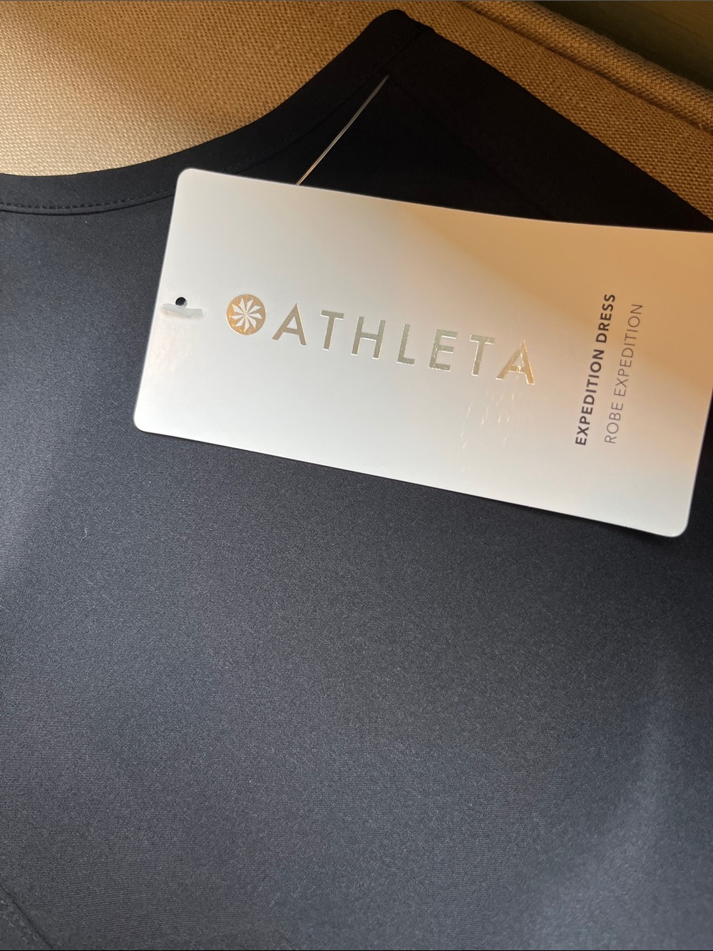ATHLETA Expedition Black Skort Dress Zip Front and Drawstring Waist NWT 8 - Picture 8 of 14